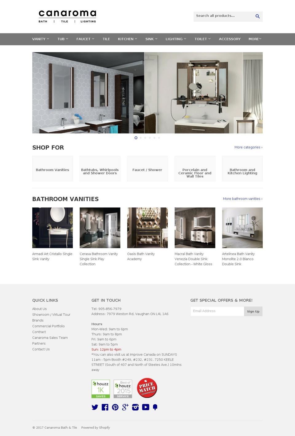 canaroma.com shopify website screenshot