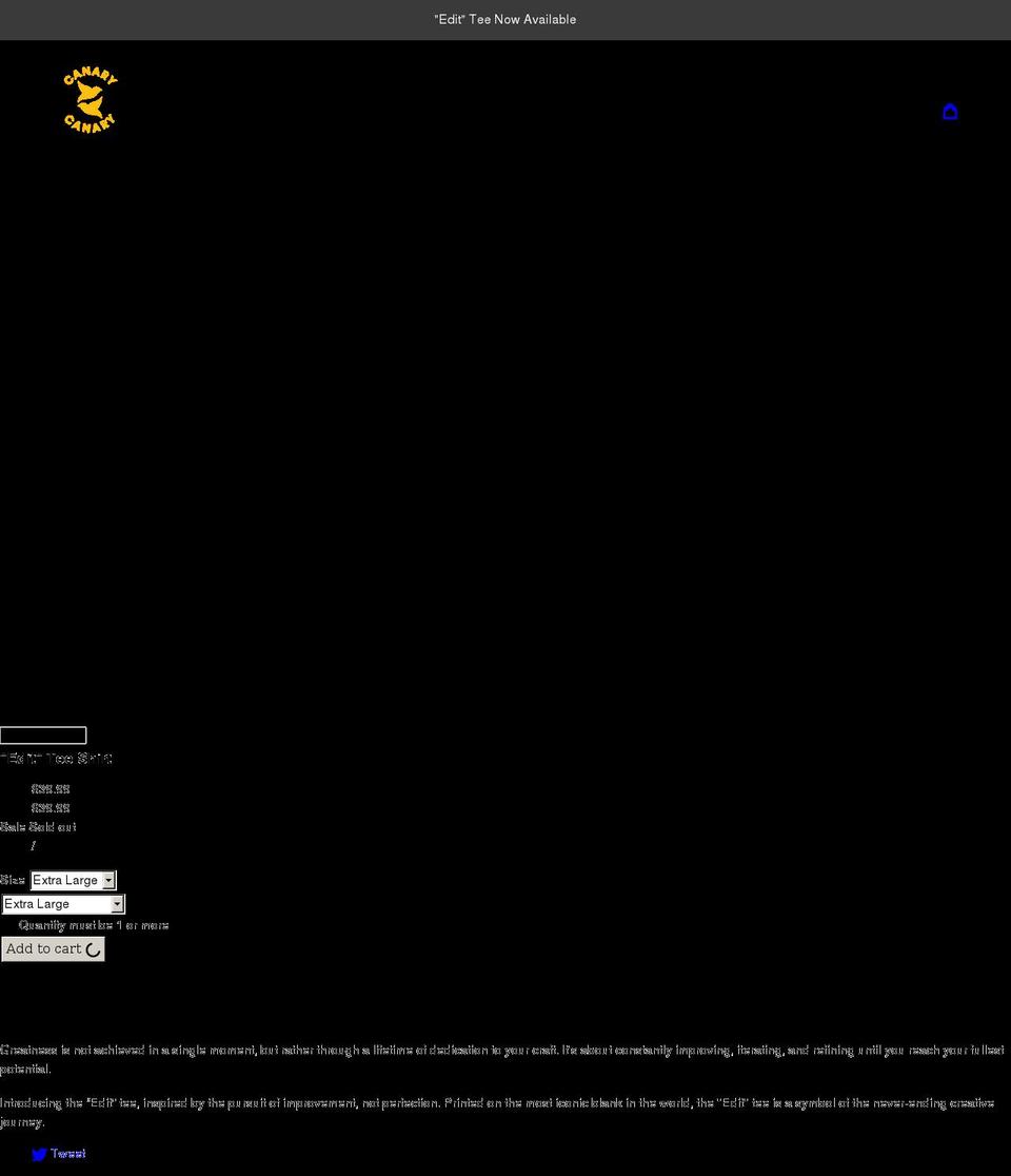 canary-canary.com shopify website screenshot