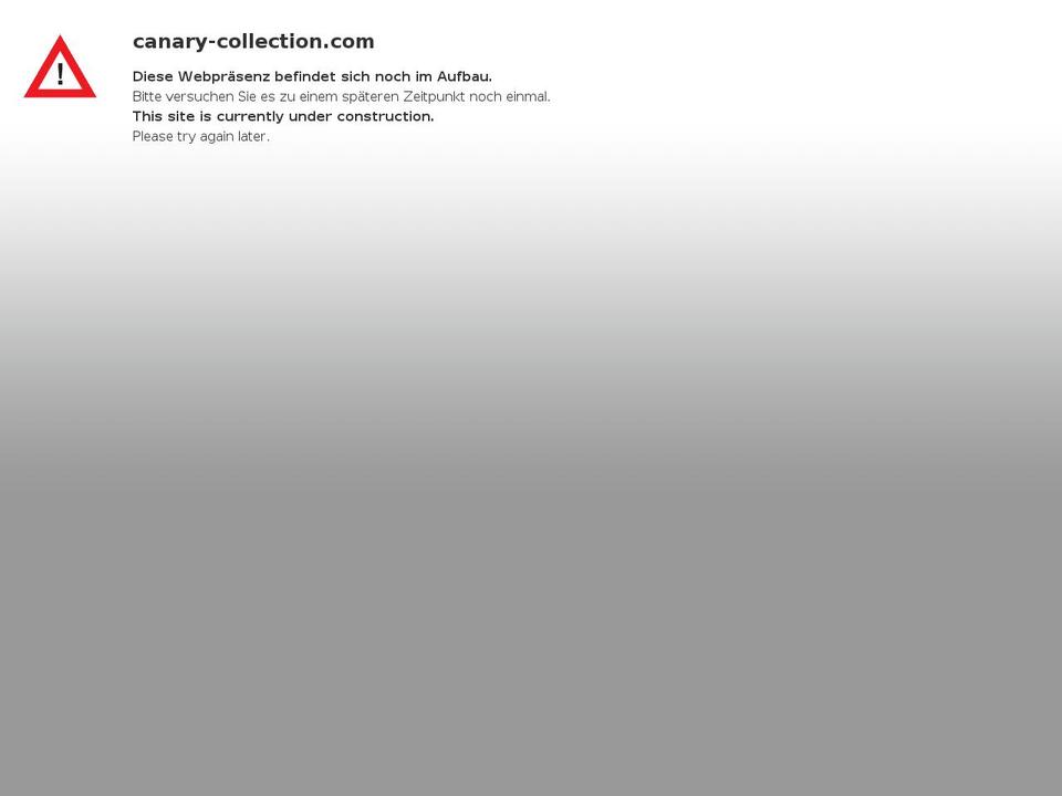 canary-collection.com — Shopify storefront screenshot