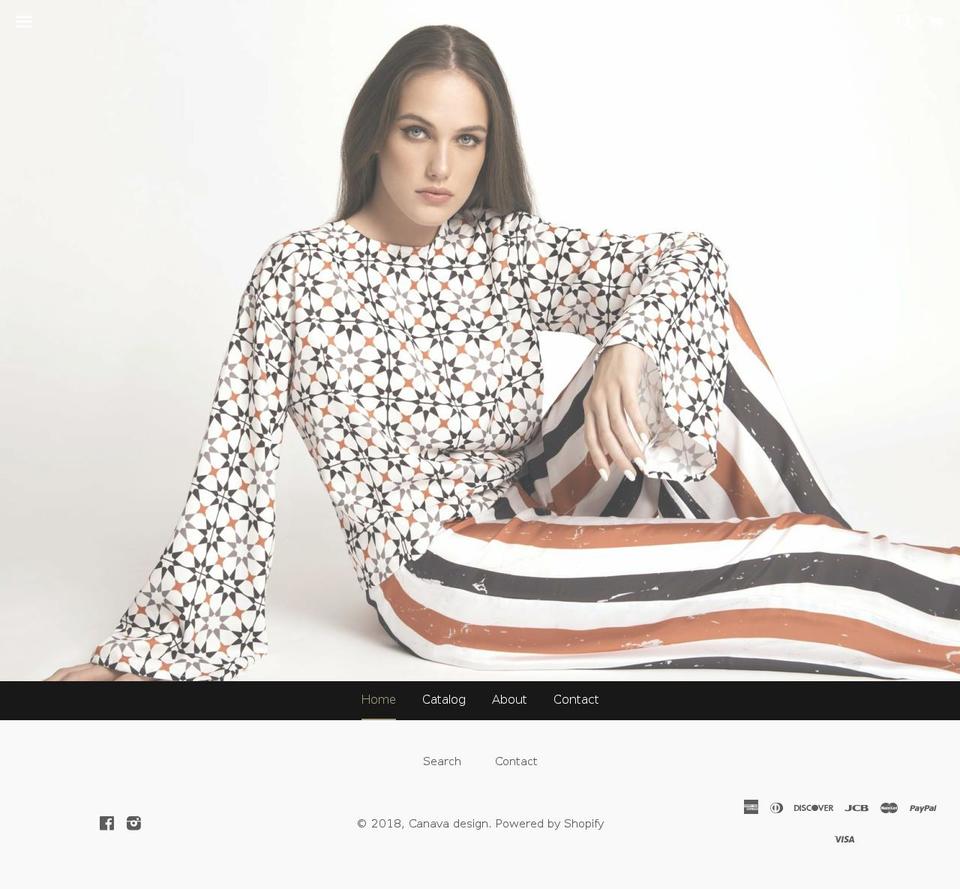 canavadesign.com shopify website screenshot