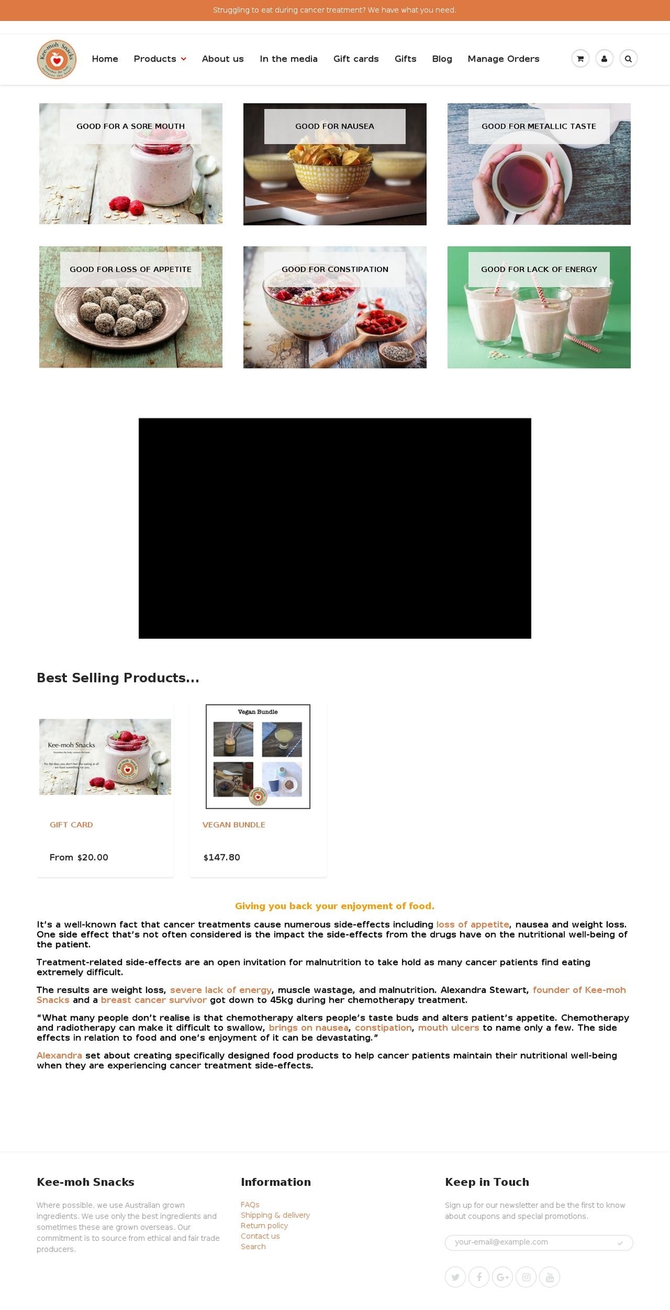 cancerfriends.com.au shopify website screenshot
