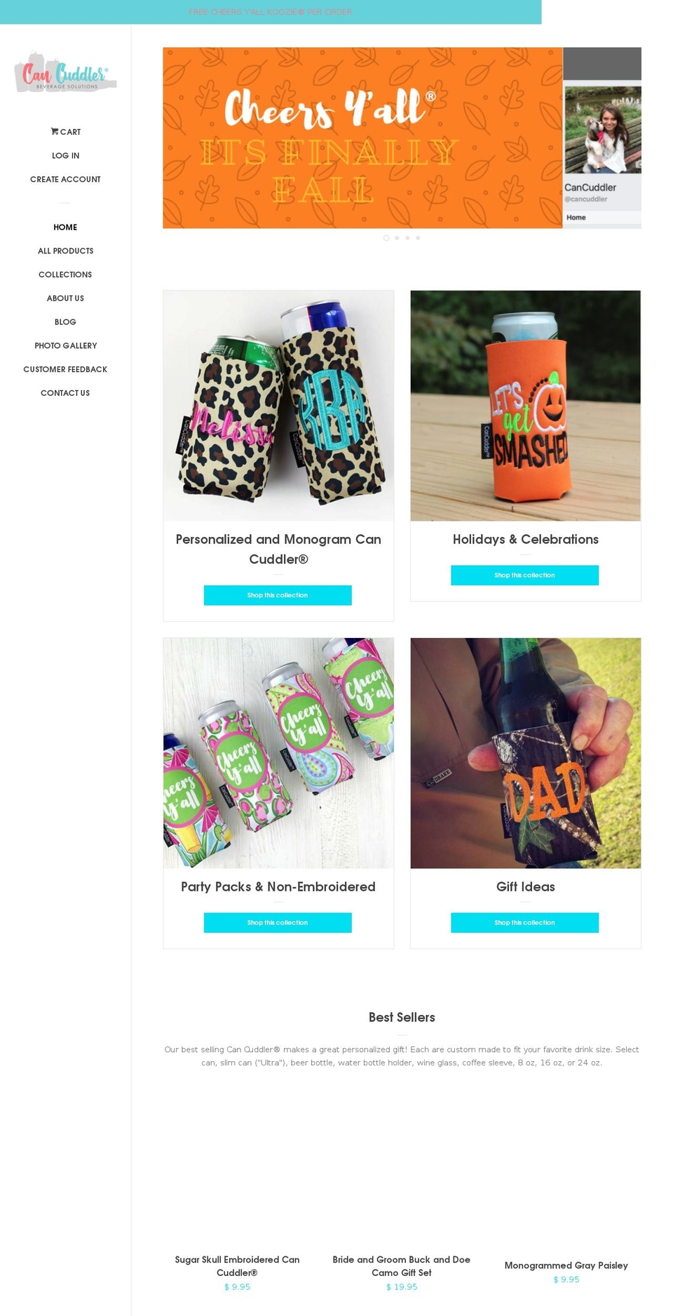 cancuddler.com — Shopify storefront screenshot