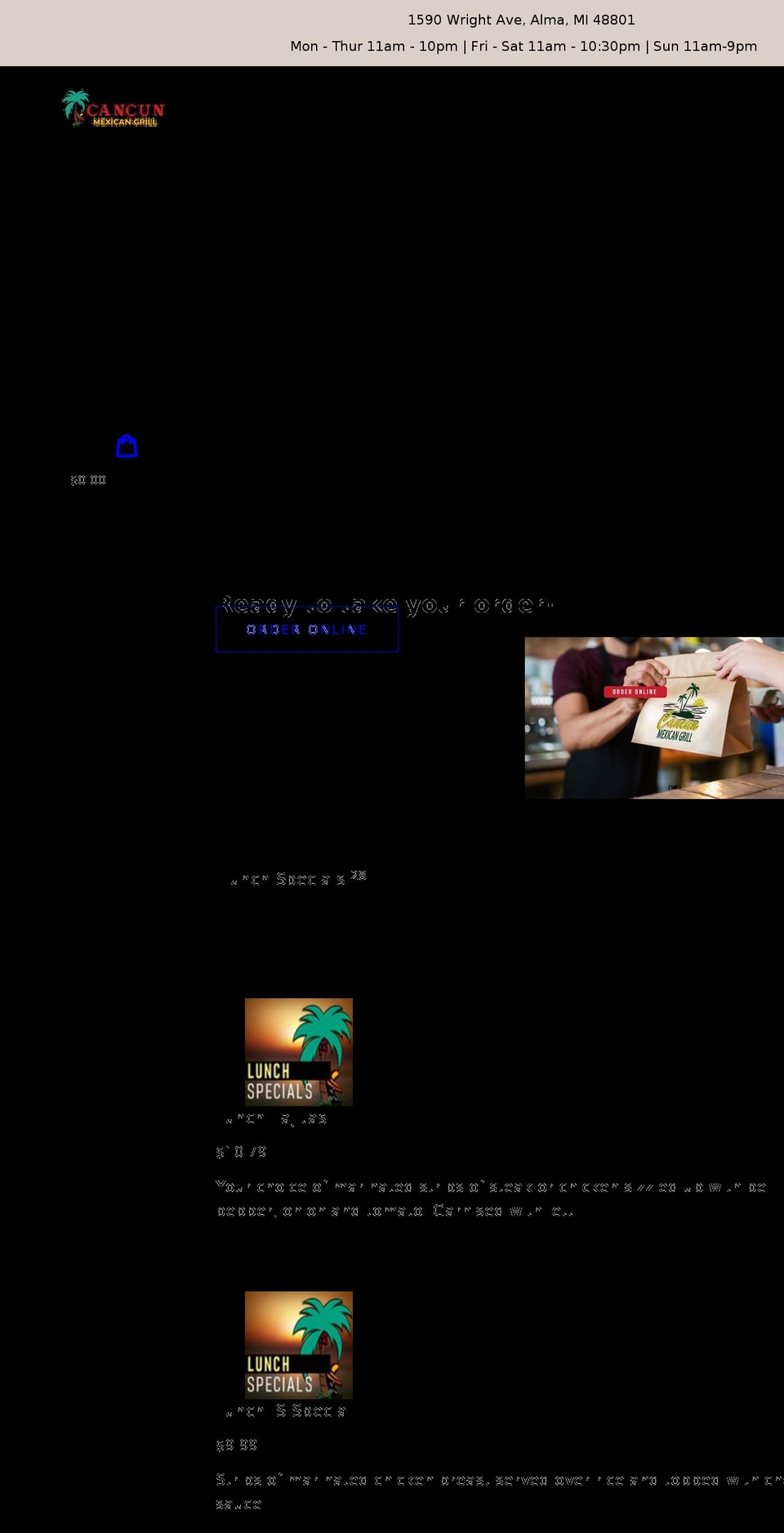 -themeexpress Shopify theme site example cancunmxgrillalma.com