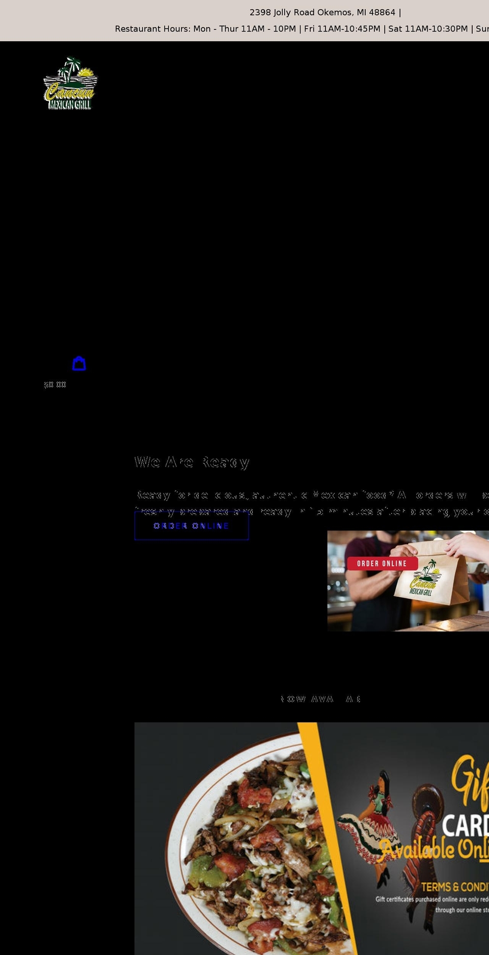 -themeexpress Shopify theme site example cancunmxgrilljolly.com