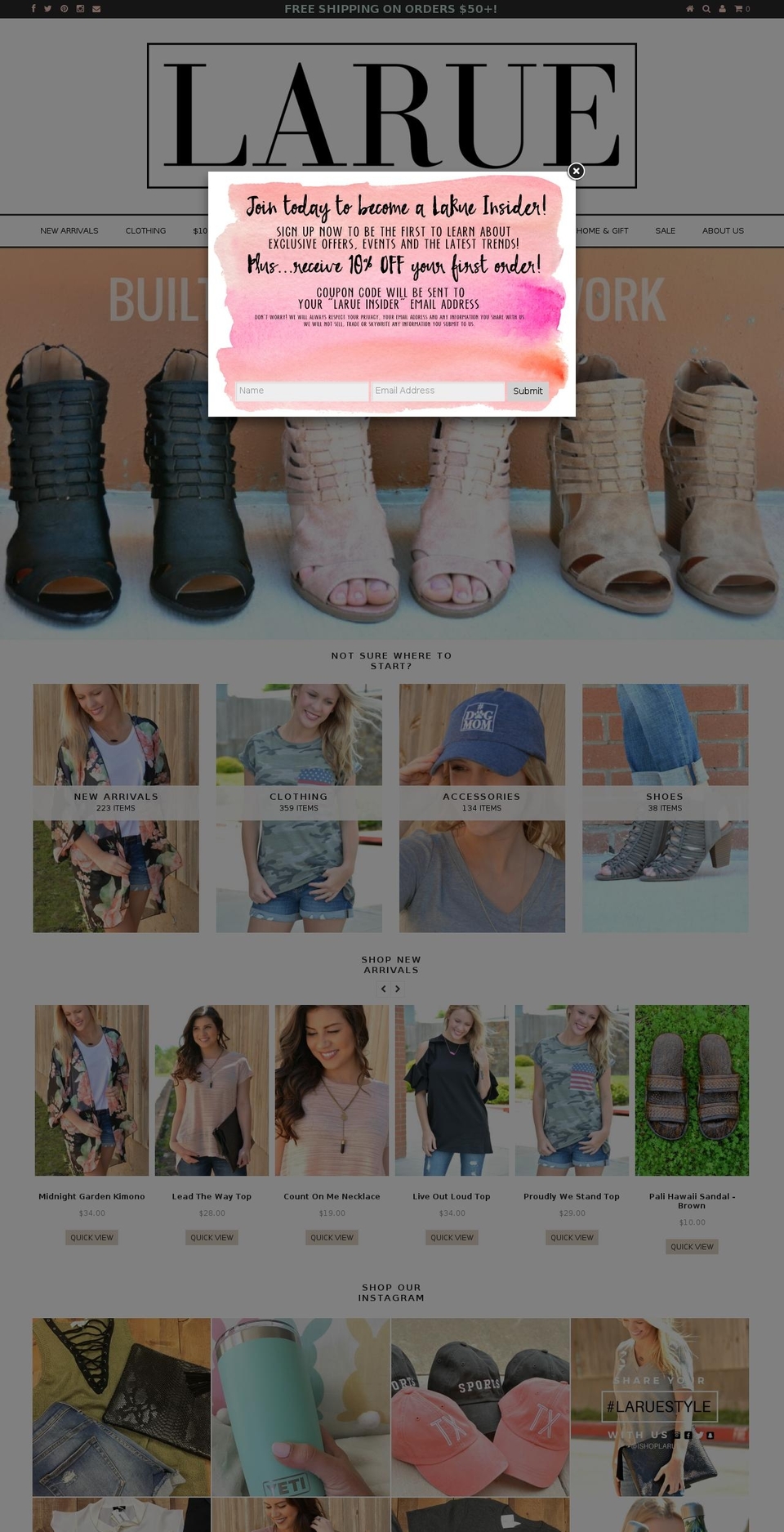 candacemiddleton.com shopify website screenshot