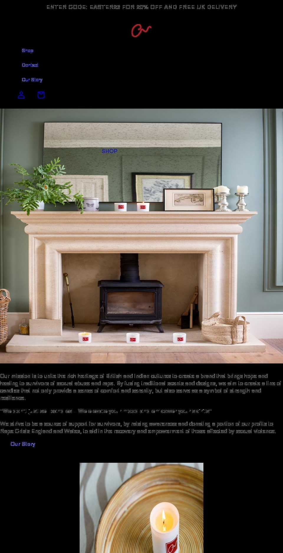 candalin.com shopify website screenshot