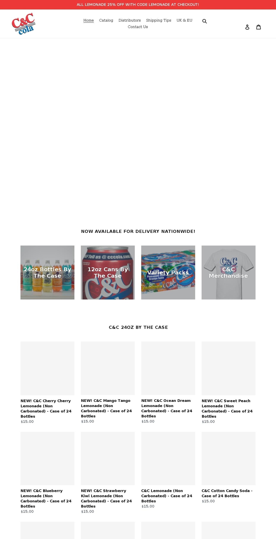 candccola.com shopify website screenshot