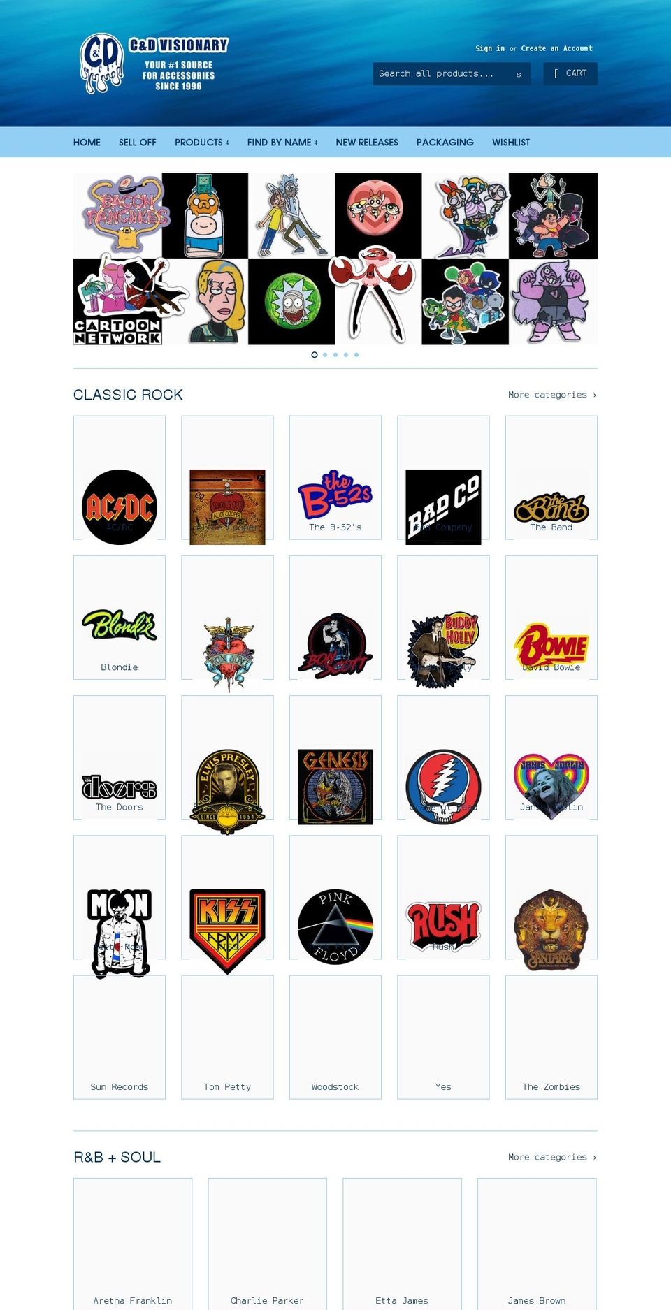 canddvisionaryinc.com shopify website screenshot