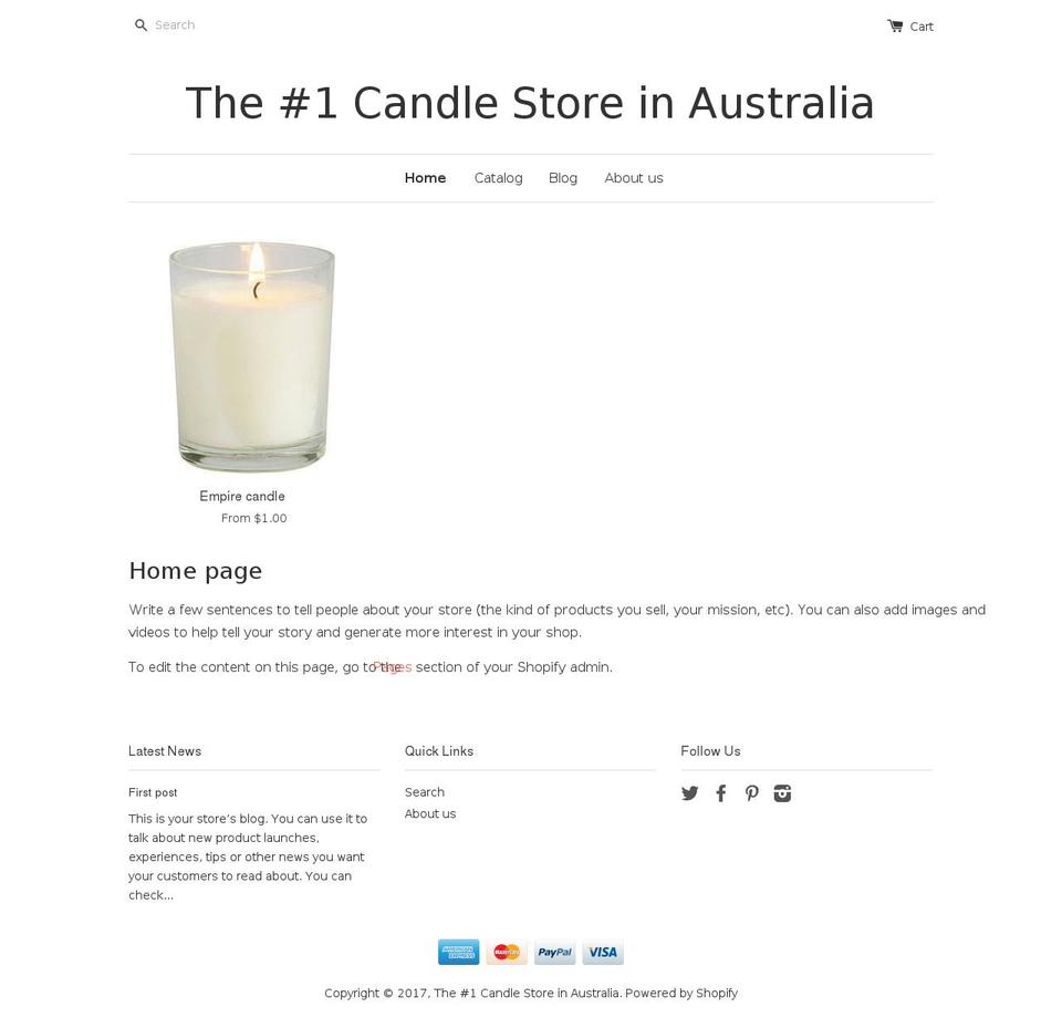 candelicious.com.au shopify website screenshot