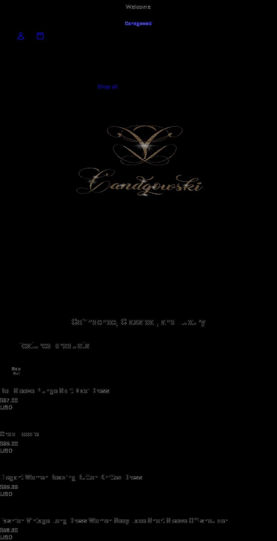 candgowskillc.com shopify website screenshot