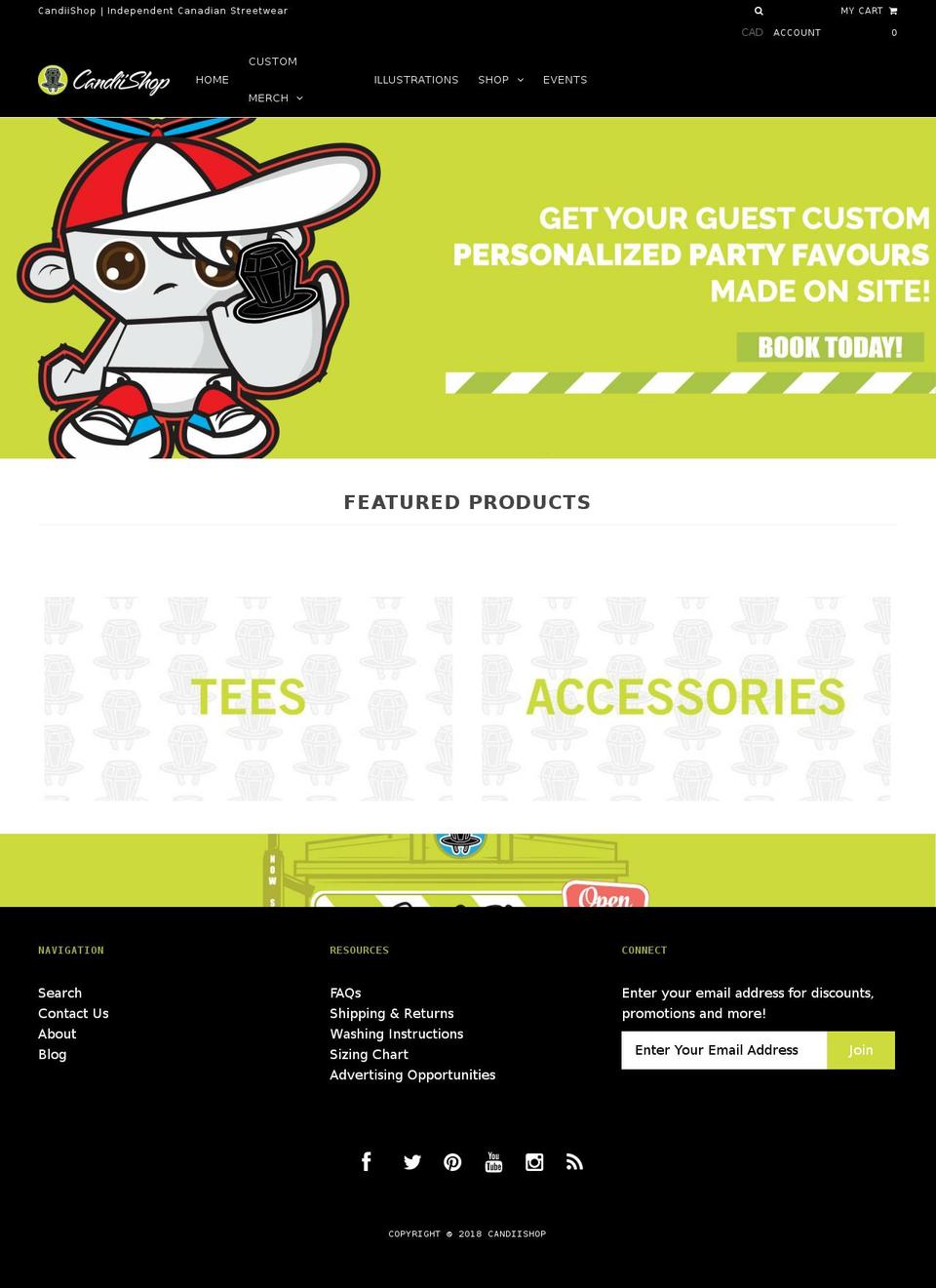 candiishop.com — Shopify storefront screenshot