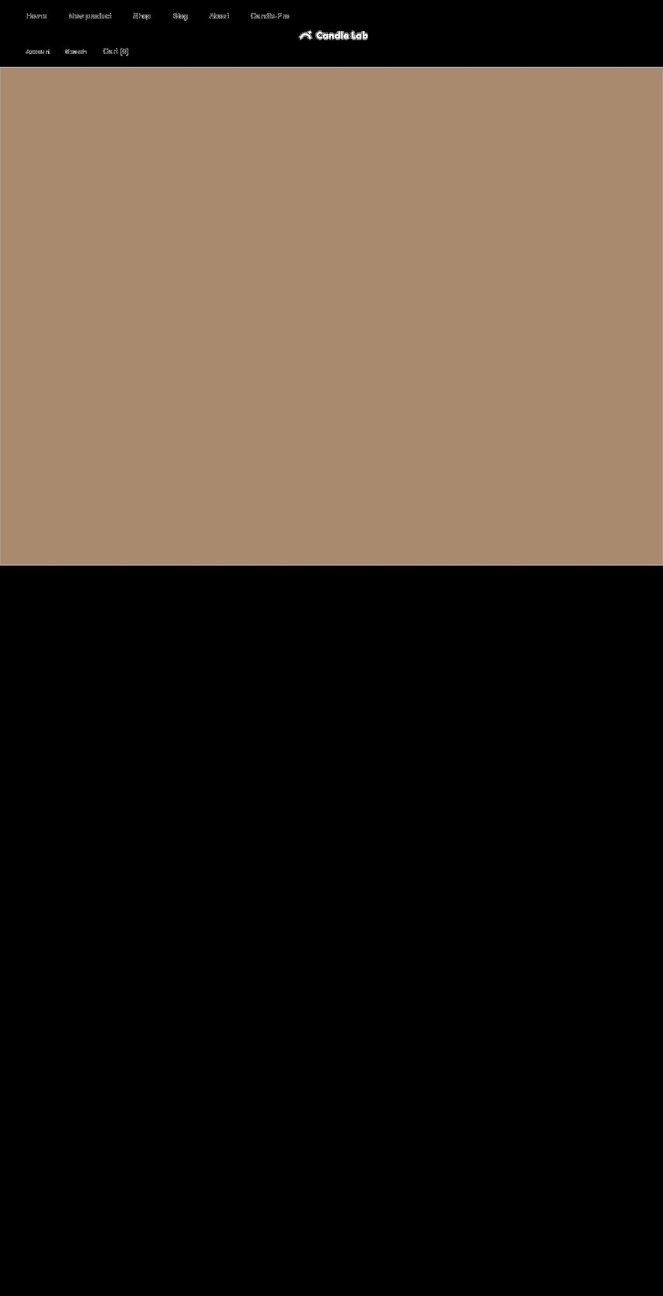 candle-lab.com shopify website screenshot