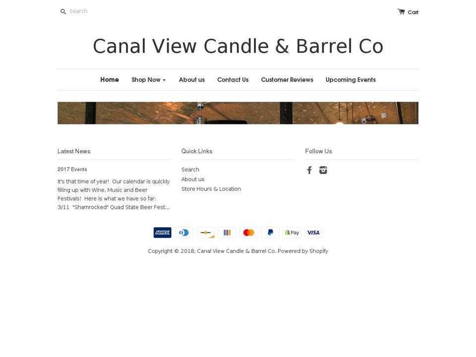 candleandbarrelco.com shopify website screenshot
