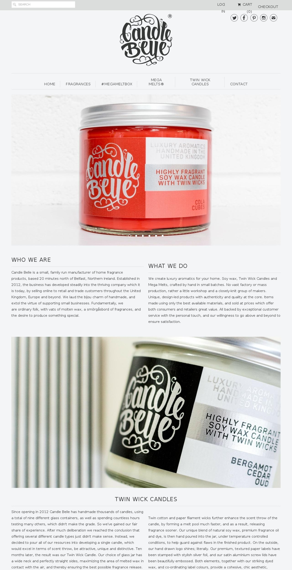 candlebelle.com shopify website screenshot