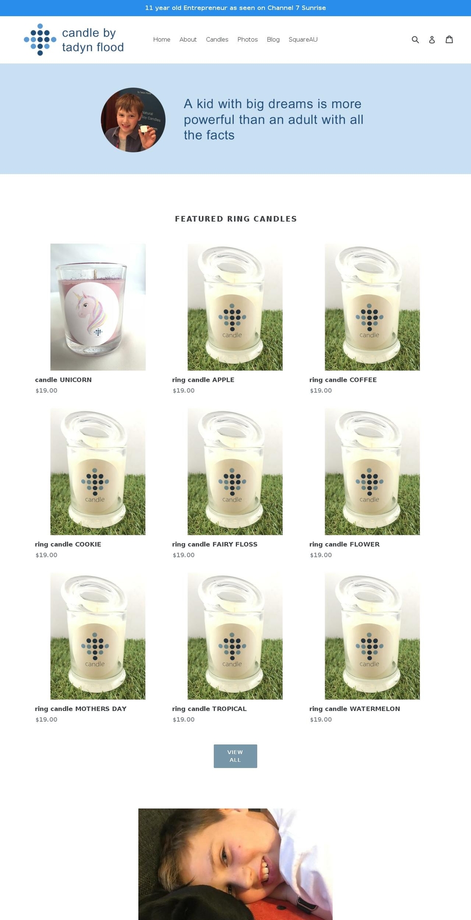 candlebytf.com — Shopify storefront screenshot