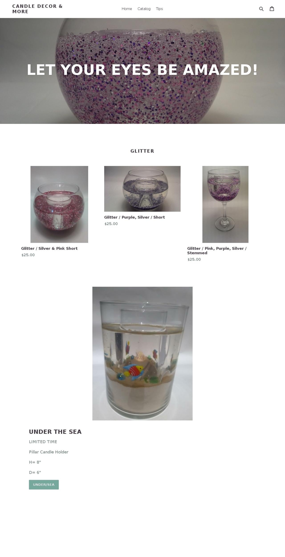 candledecormore.com — Shopify storefront screenshot