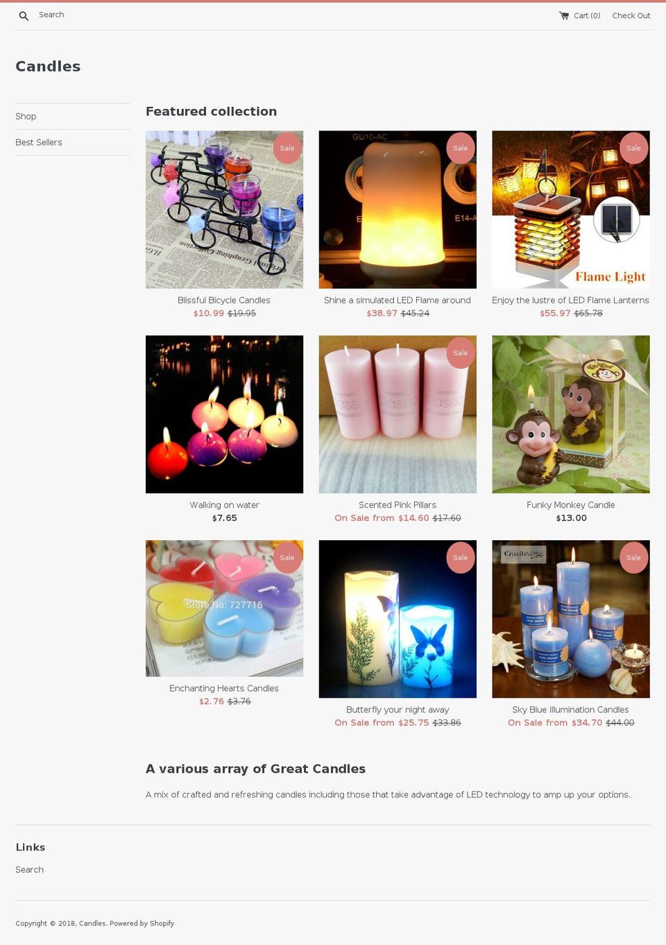 candlelust.com shopify website screenshot