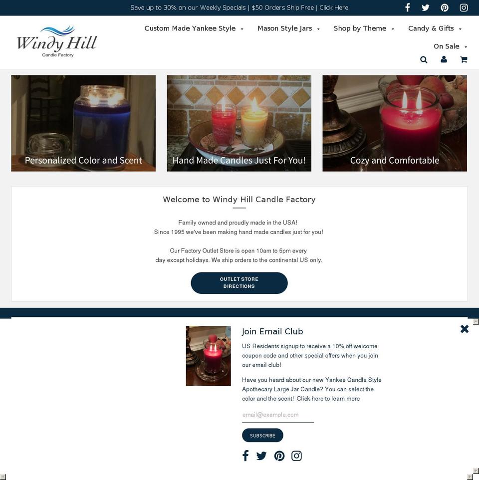 candleme.com — Shopify storefront screenshot