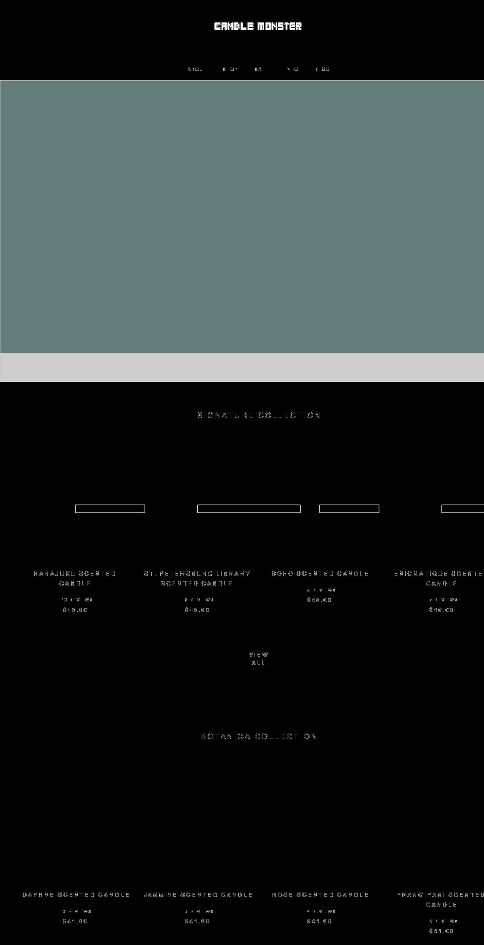 candlemonster.com.au shopify website screenshot