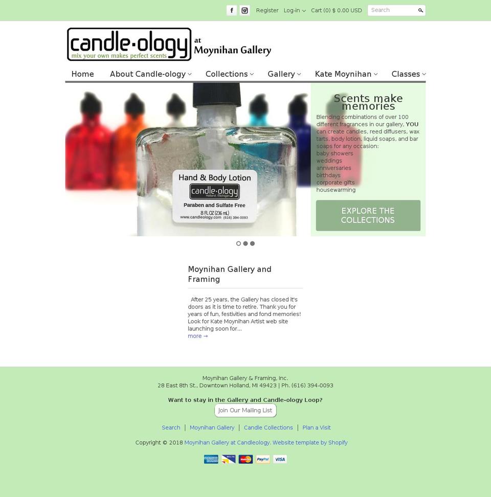 Copy of Clean Shopify theme site example candleology.com