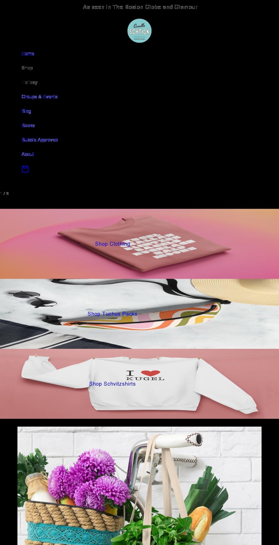 candleschtick.com shopify website screenshot