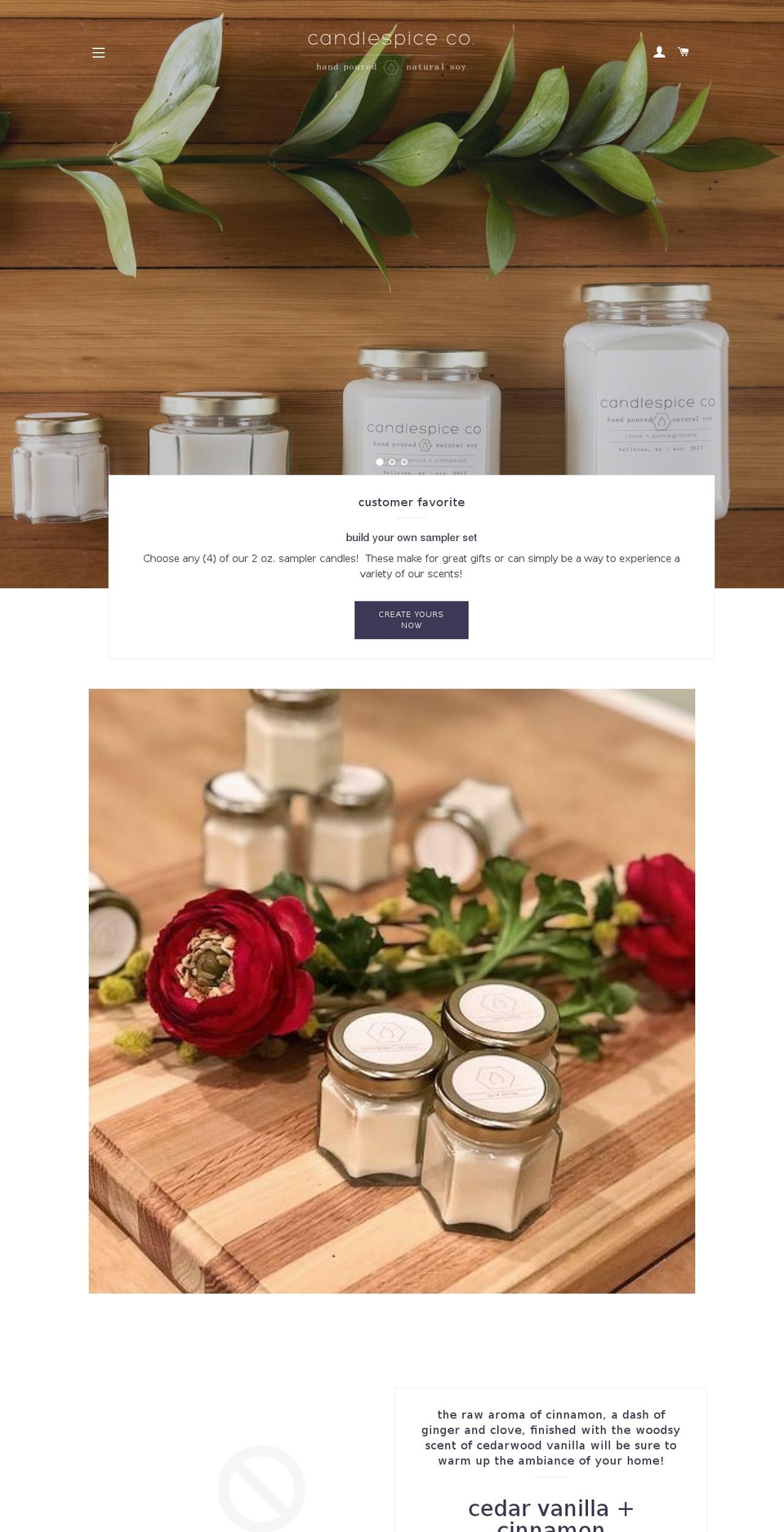 candlespice.com shopify website screenshot