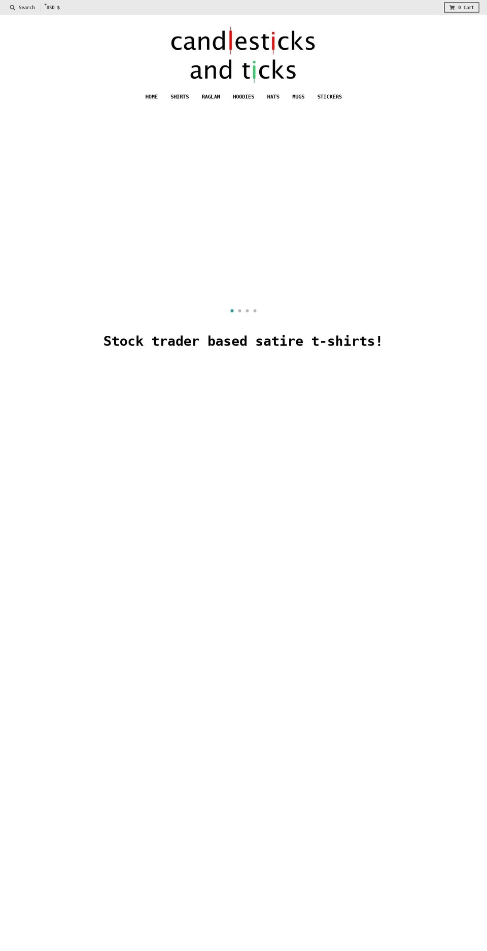 candlesticksandticks.com shopify website screenshot
