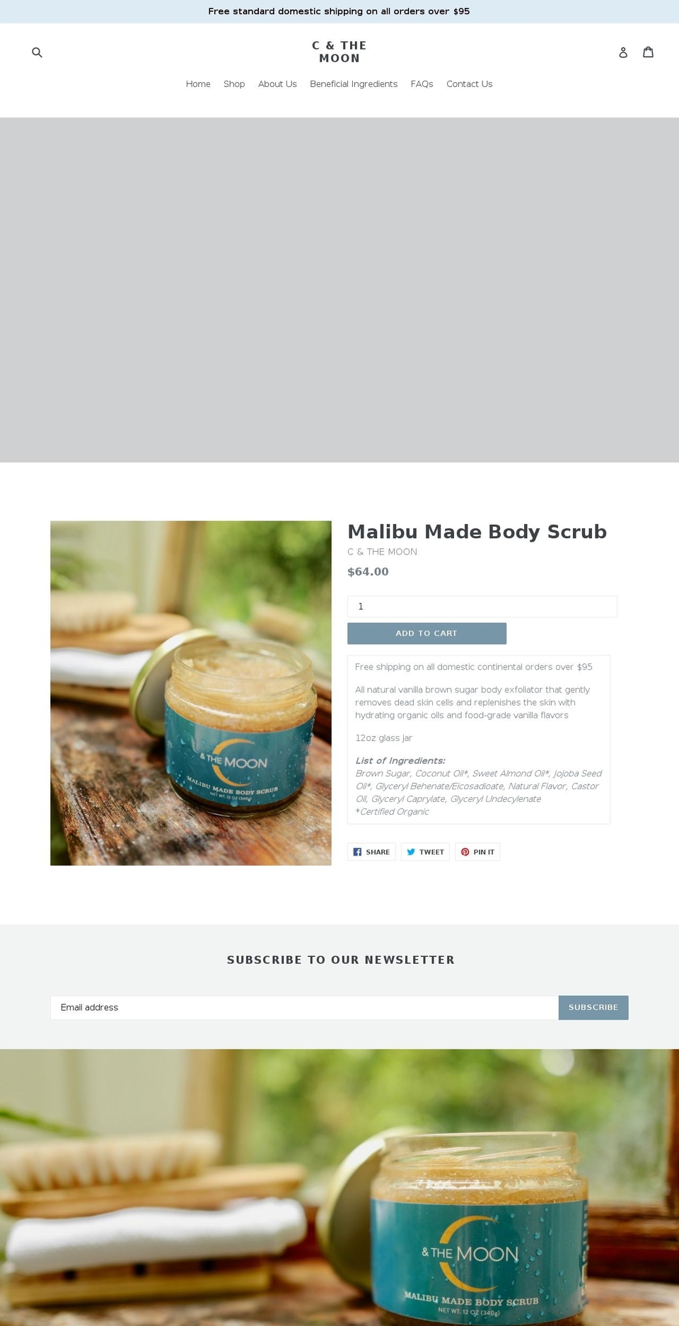 candthemoon.com — Shopify storefront screenshot