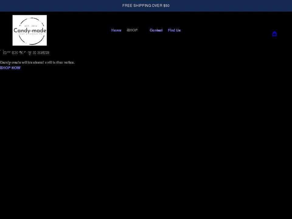 candy-made.com shopify website screenshot
