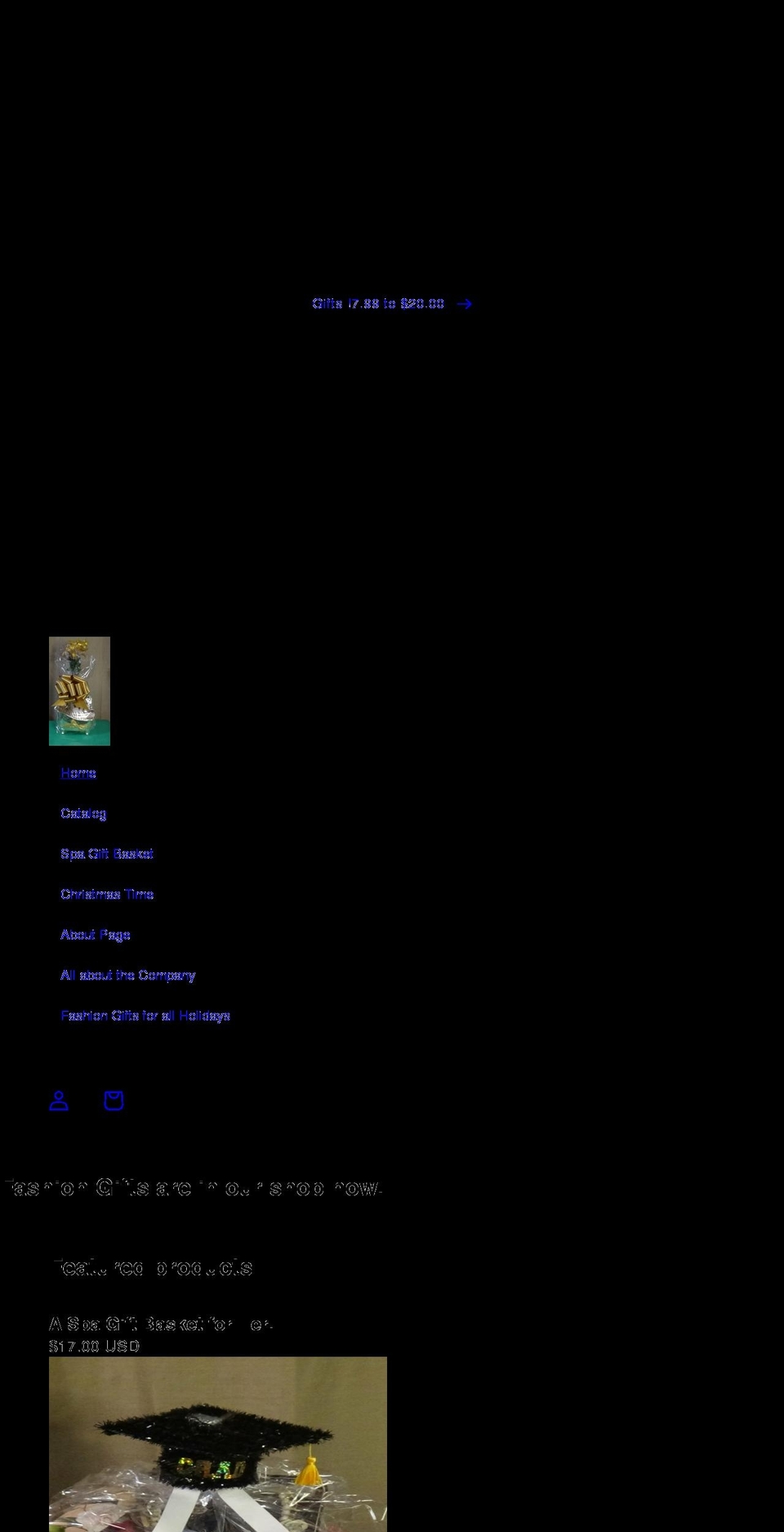 candyapplecoffeeandteaspagiftshop.com — Shopify storefront screenshot