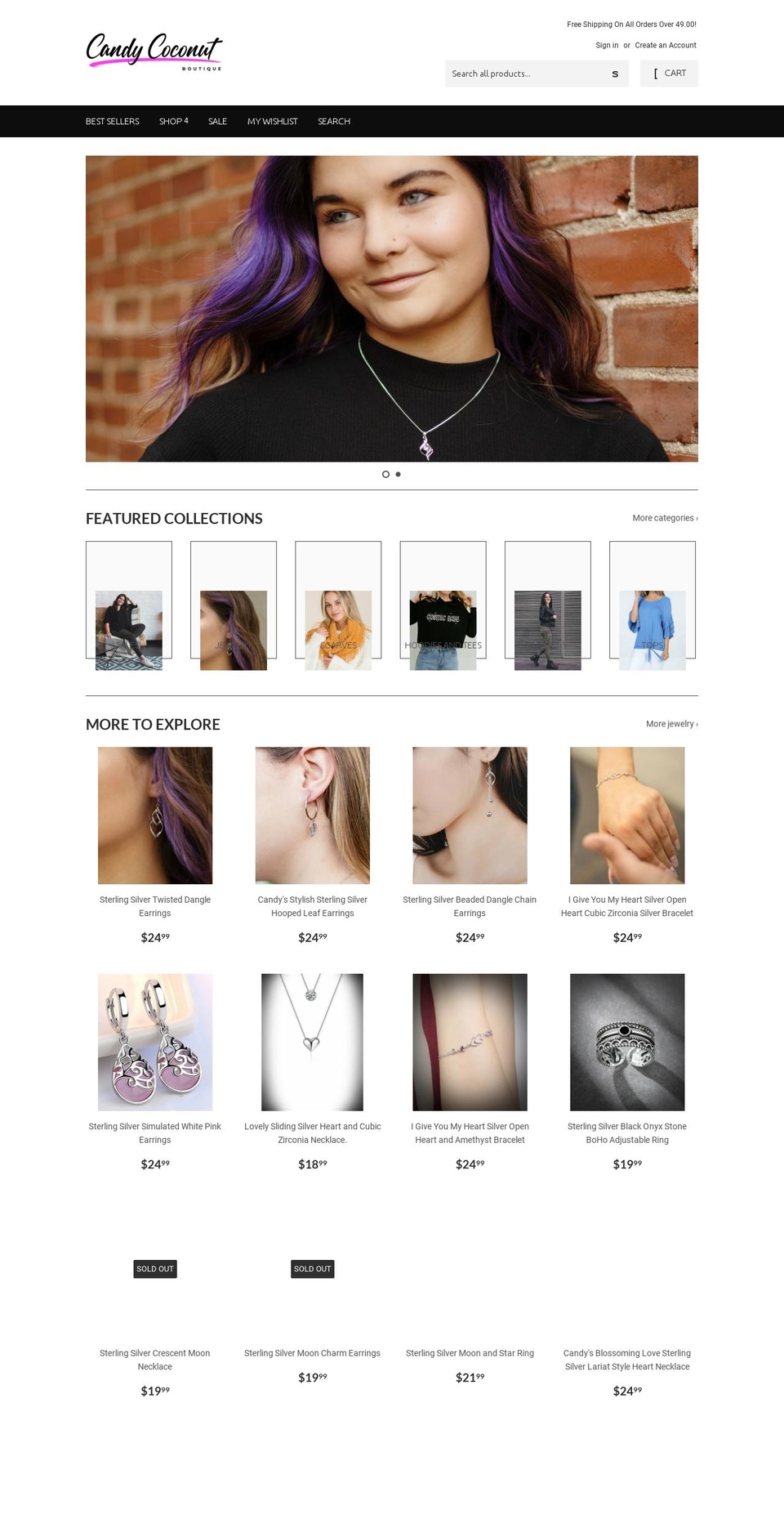 candycoconut.com — Shopify storefront screenshot