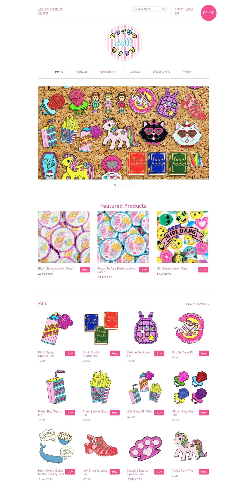 new standard Shopify theme site example candydollclub.com