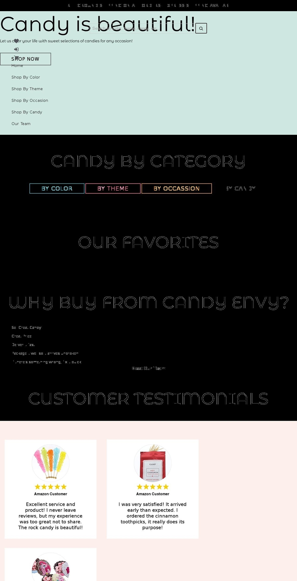 nexgeek Shopify theme site example candyenvy.com