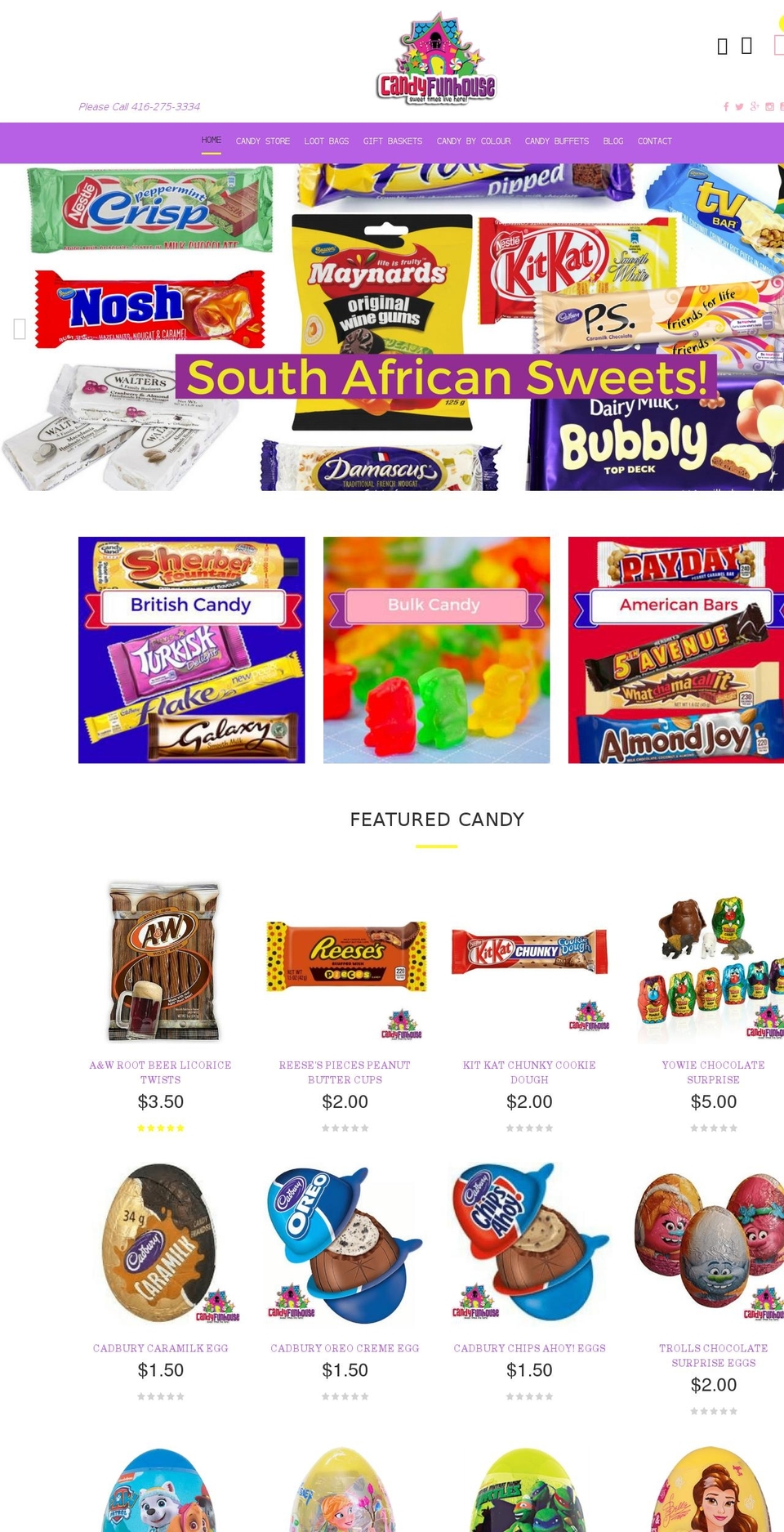 warehouse Shopify theme site example candyfunhouse.ca