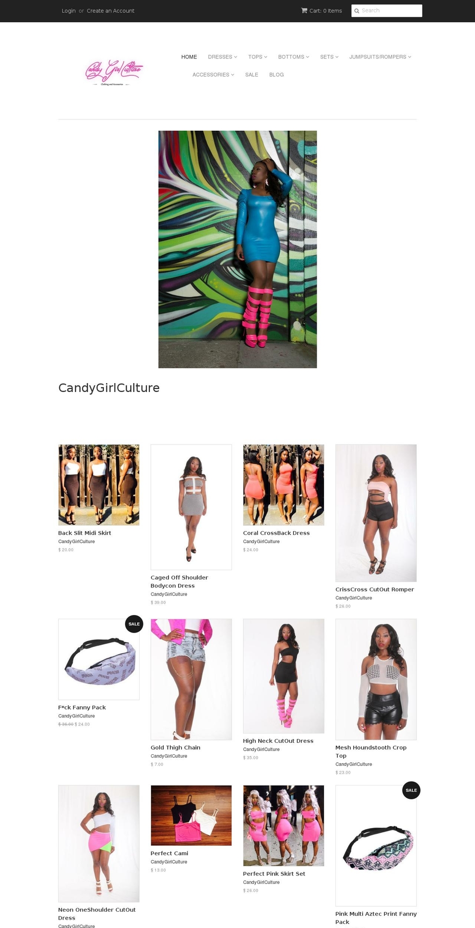 candygirlculture.com shopify website screenshot