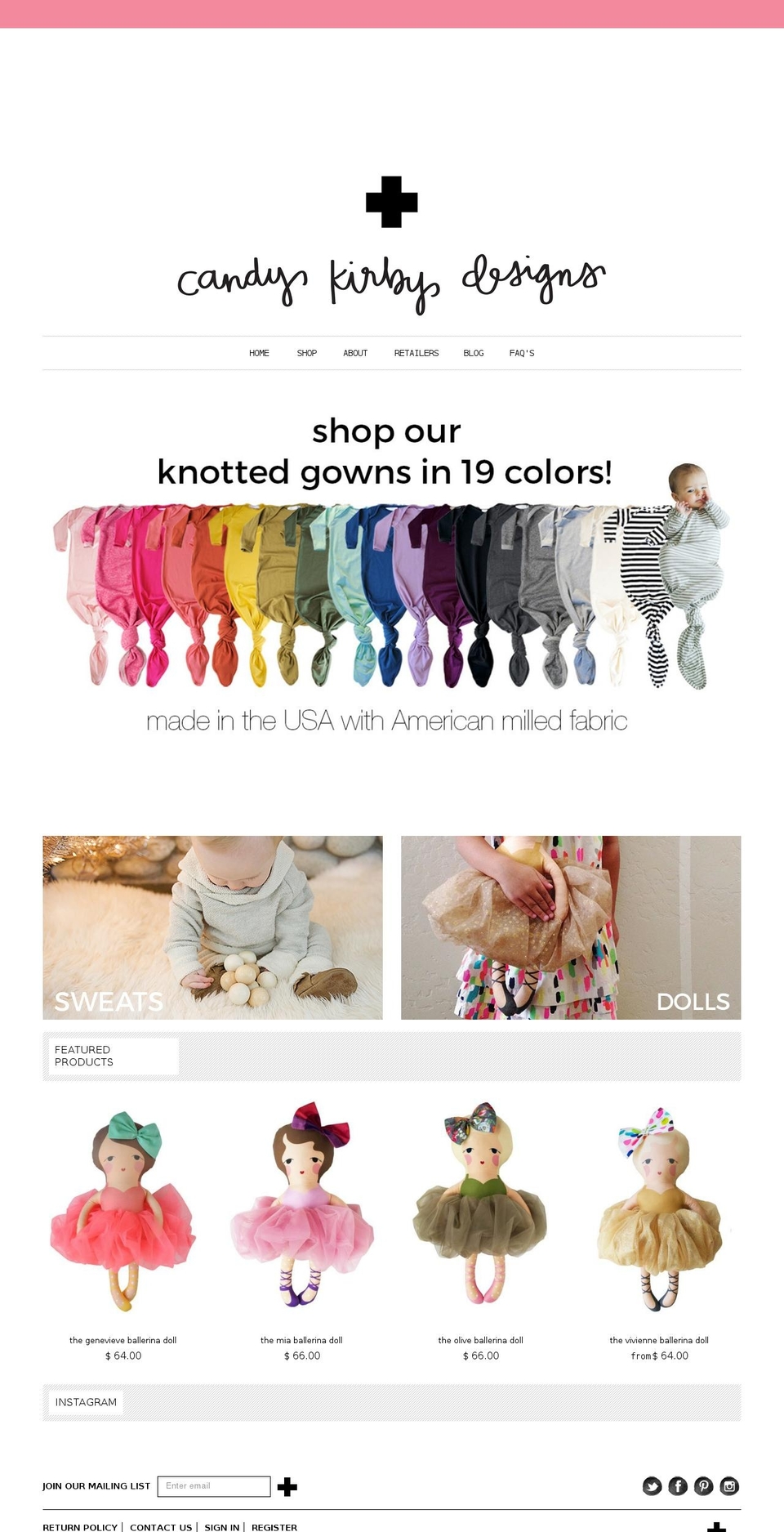 Envy Shopify theme site example candykirbydesigns.com