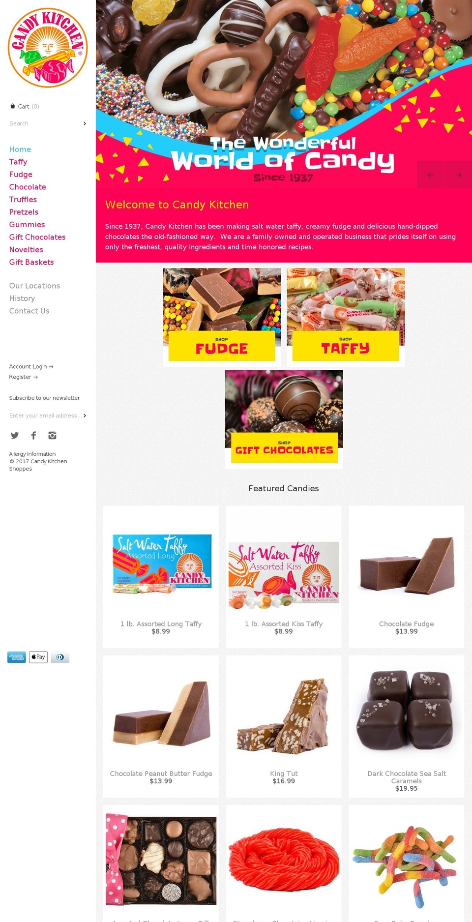 candykitchen.com shopify website screenshot