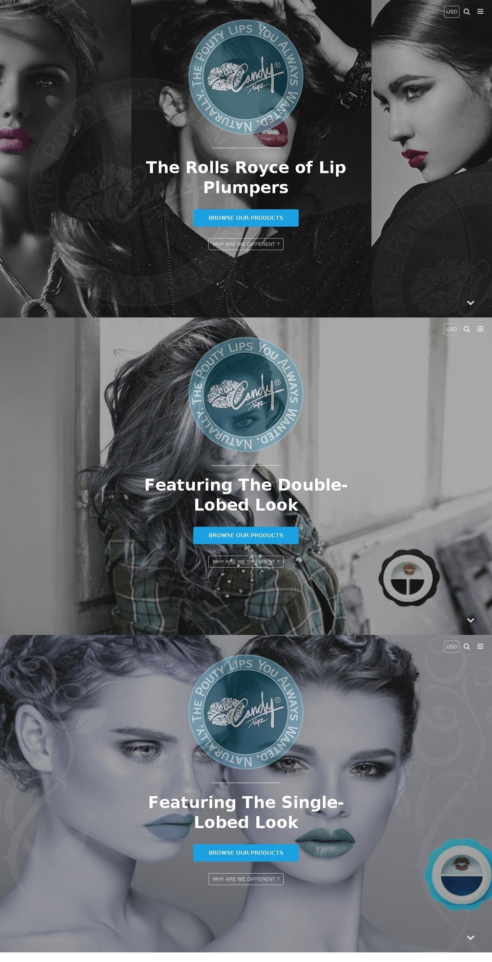 candylipzlipplumper.com shopify website screenshot
