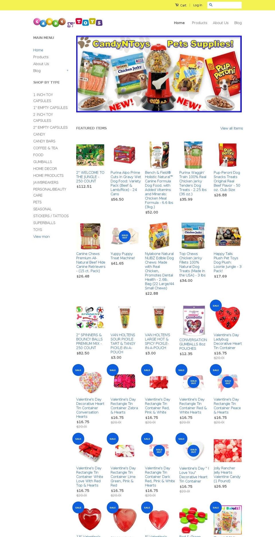 candyntoys.com — Shopify storefront screenshot