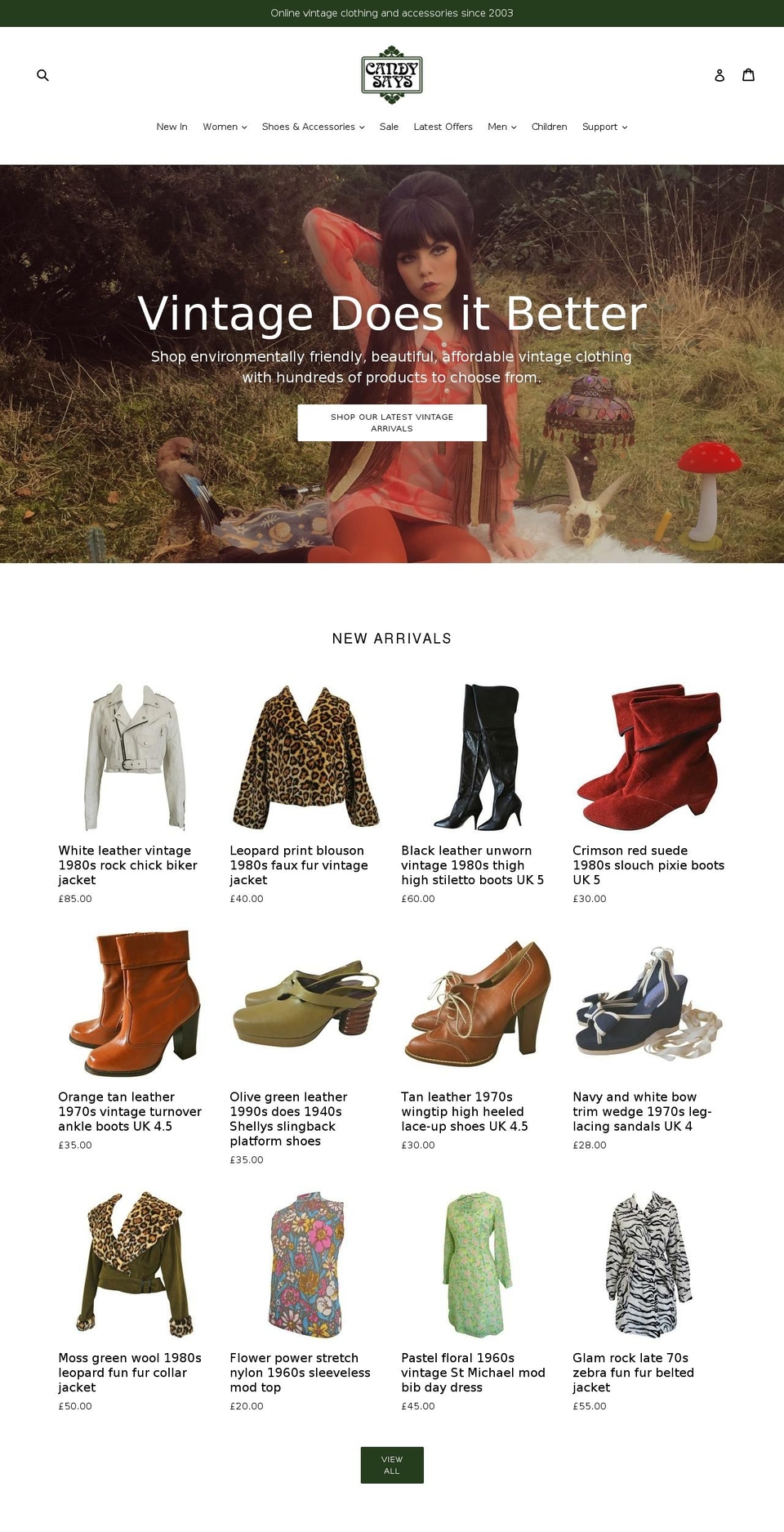 candysays.co.uk shopify website screenshot