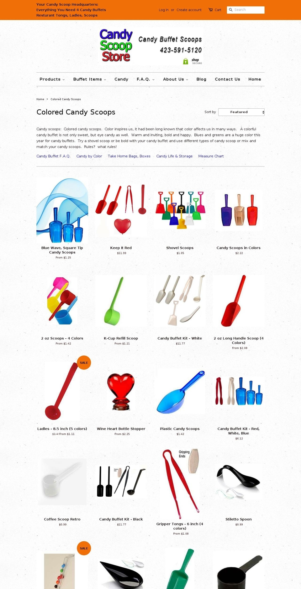 candyscoopstore.com — Shopify storefront screenshot