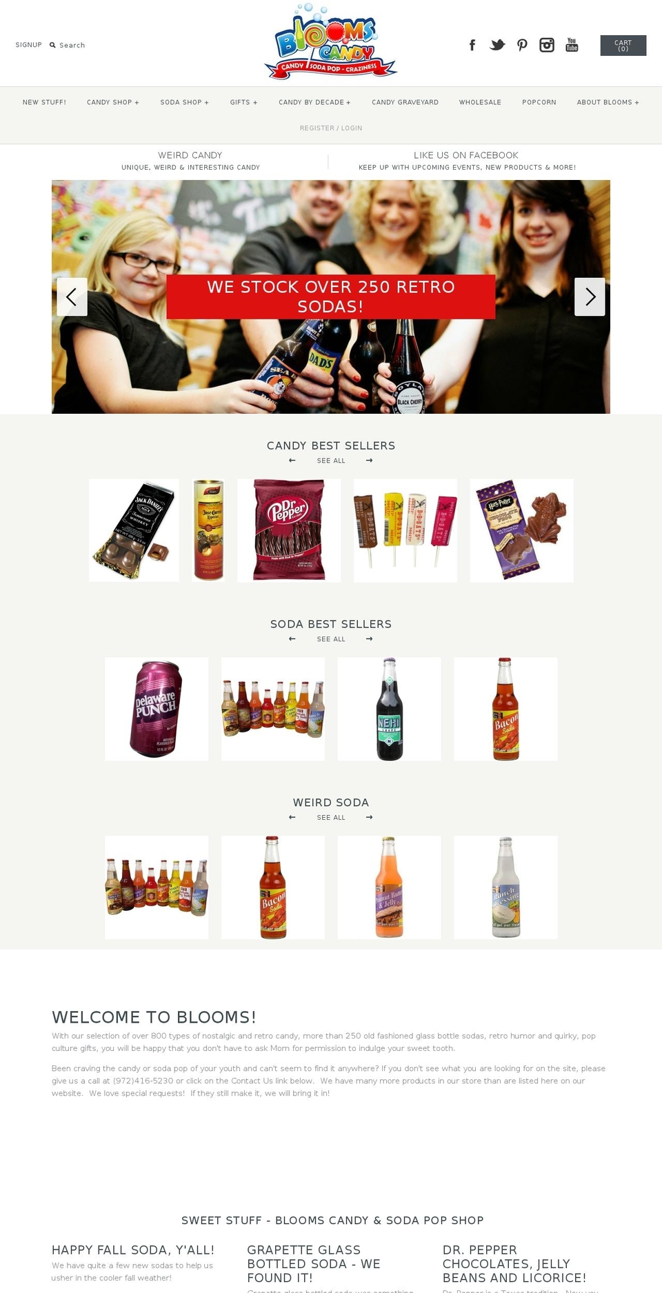 candystoredallas.com — Shopify storefront screenshot