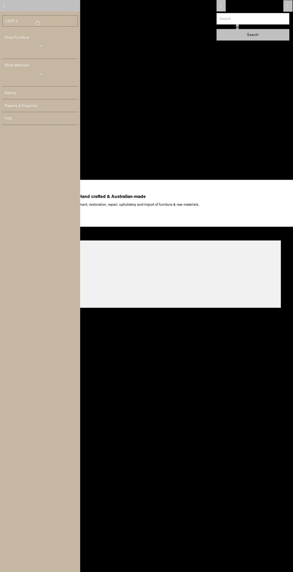 caneandwoodemporium.com.au shopify website screenshot