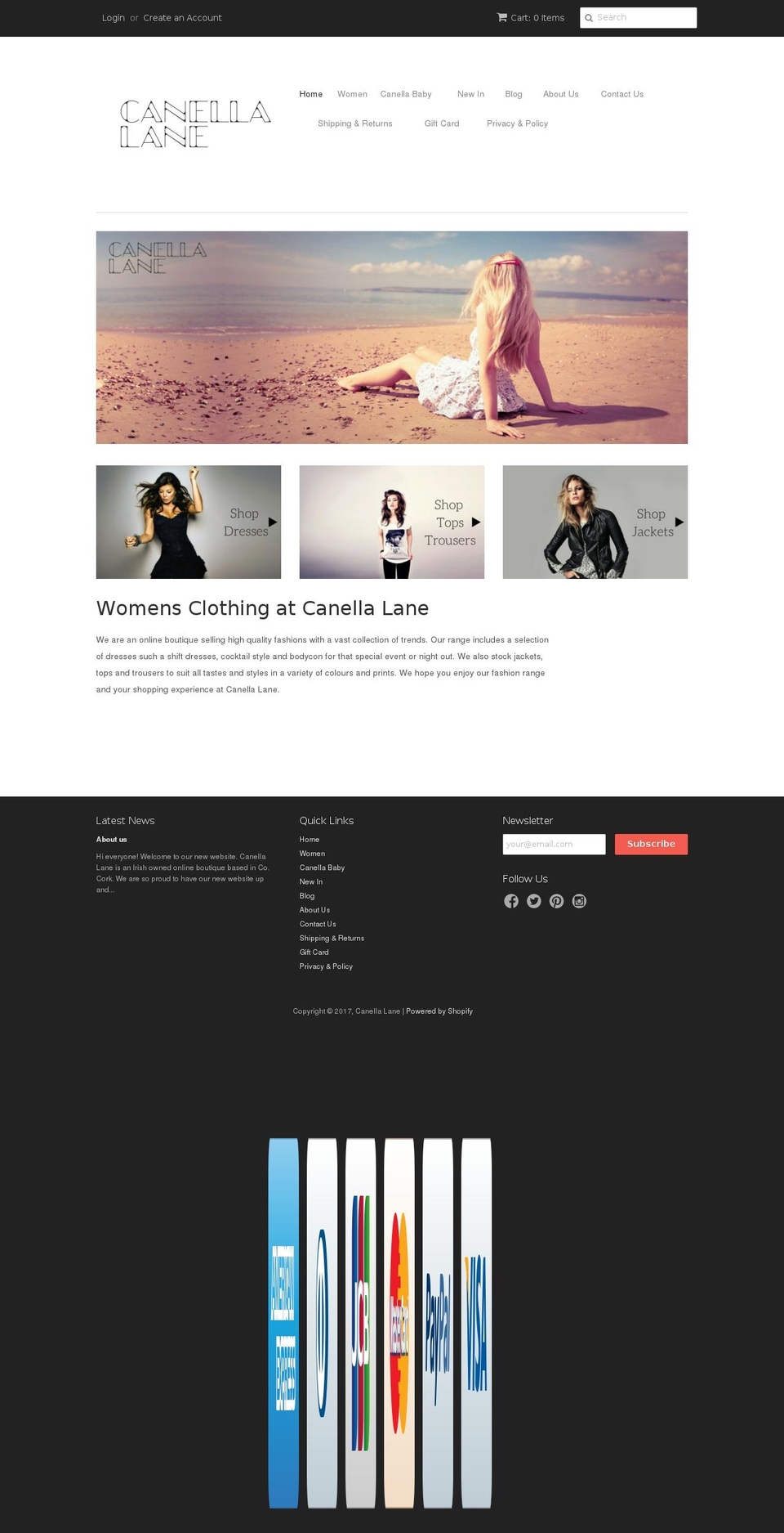 canellalane.ie shopify website screenshot