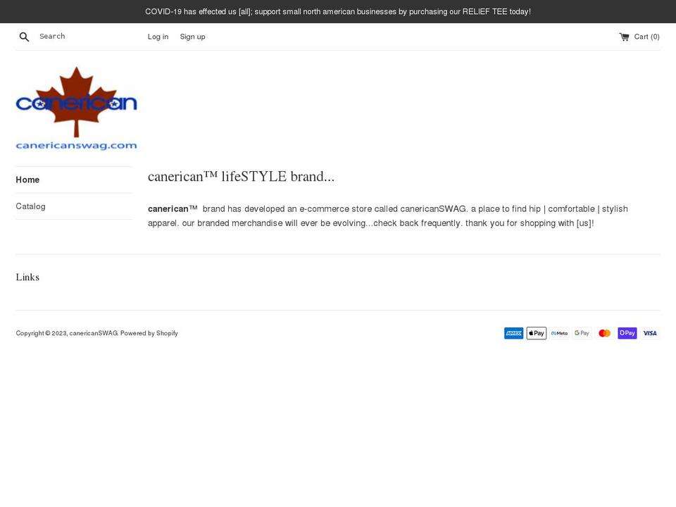canericanswag.com shopify website screenshot
