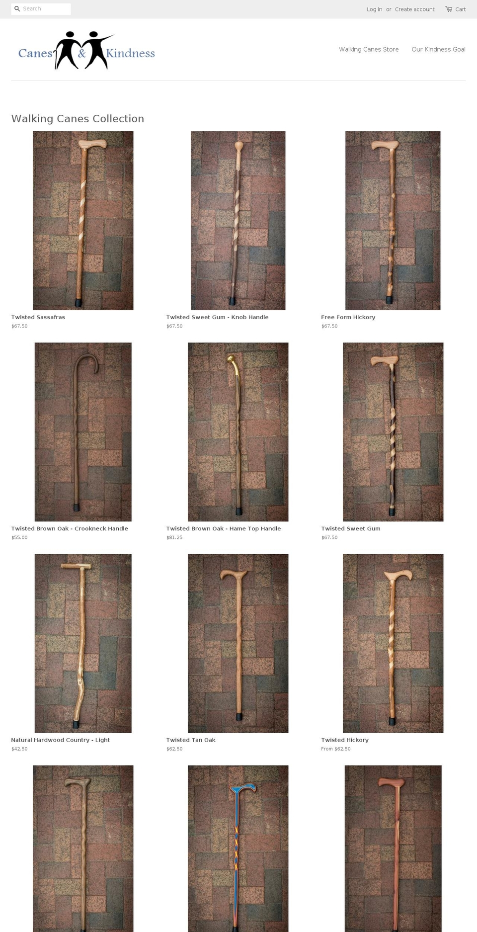 canesandkindness.com — Shopify storefront screenshot