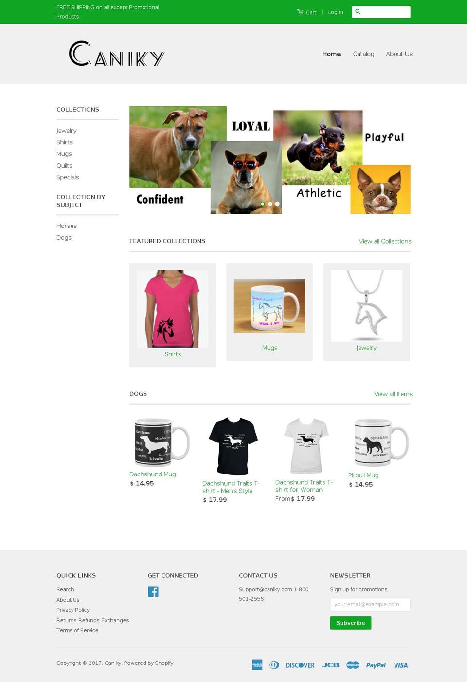 caniky.com shopify website screenshot