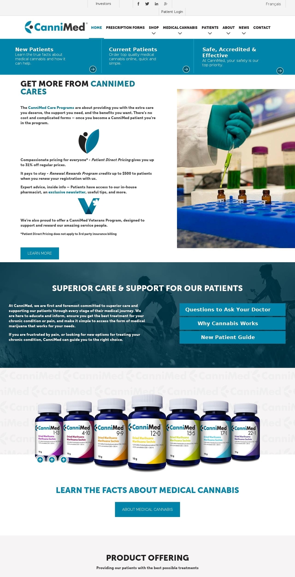 CanniMed 2016 Redesign Shopify theme site example canimed.net