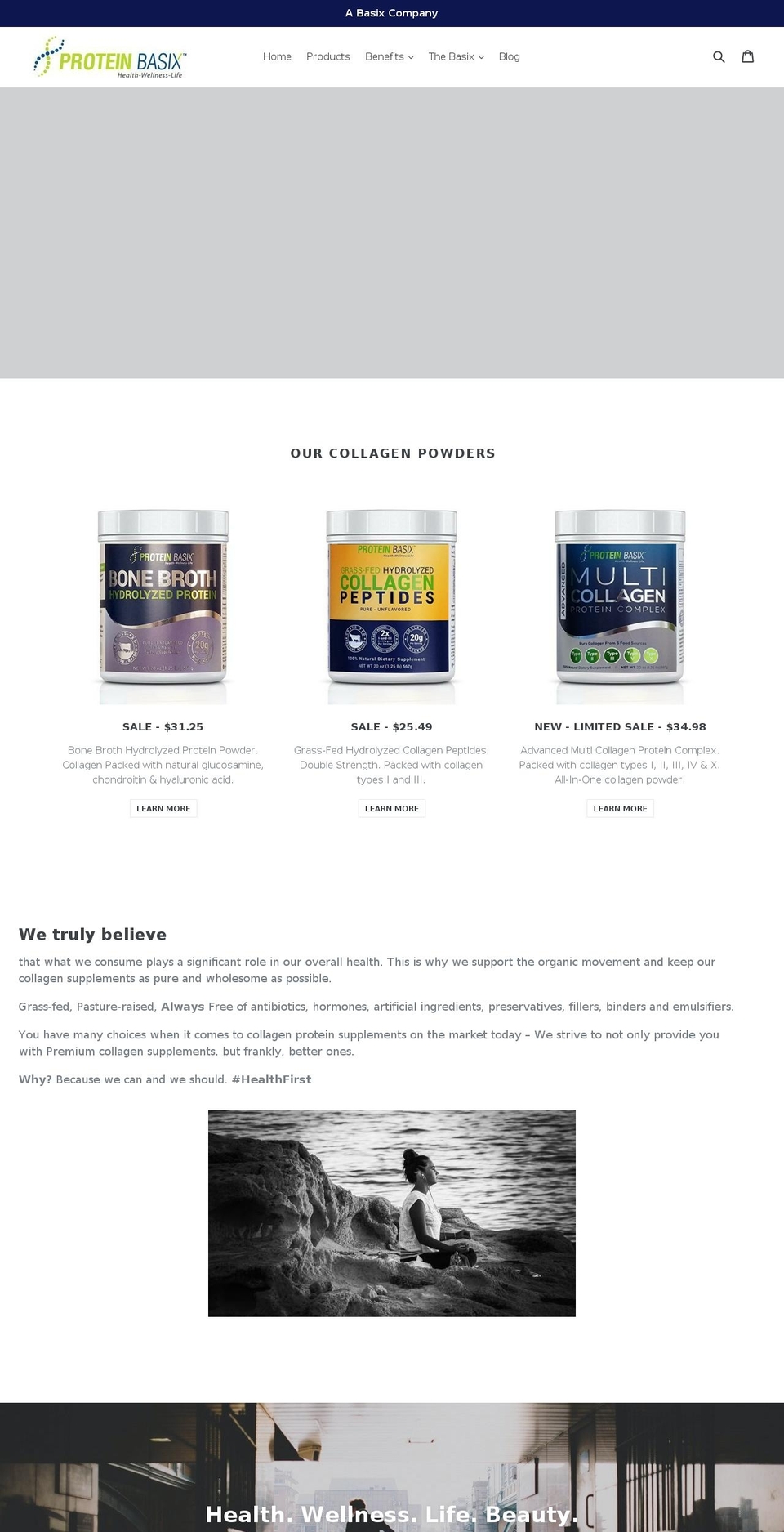 caninebasix.net shopify website screenshot