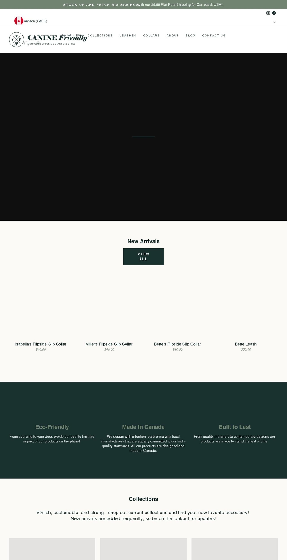 caninefriendly.com shopify website screenshot